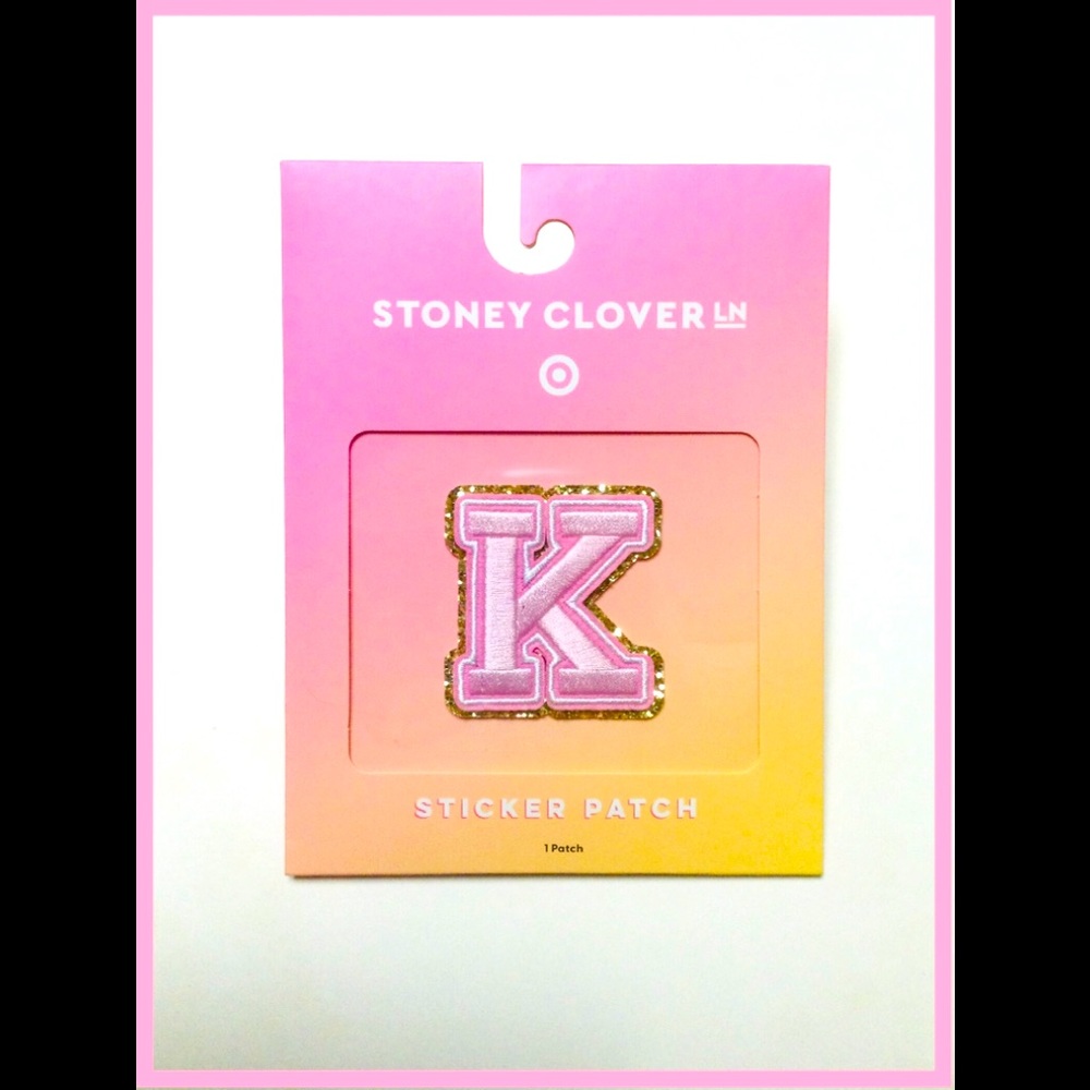 STONEY CLOVER LANE x TARGET LETTER STICKER PATCH K